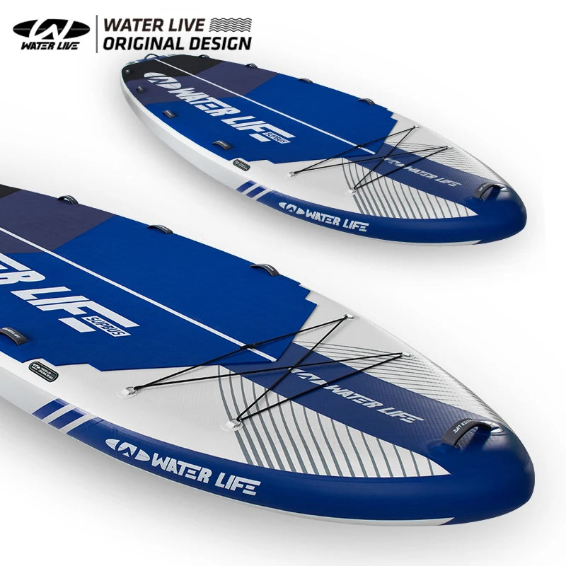 WATER LIVE Monster Team Surfboard Standing Up Competition Water Sports SUP Swimming Pulp Race Board Surfing Sets 457x142x20cm