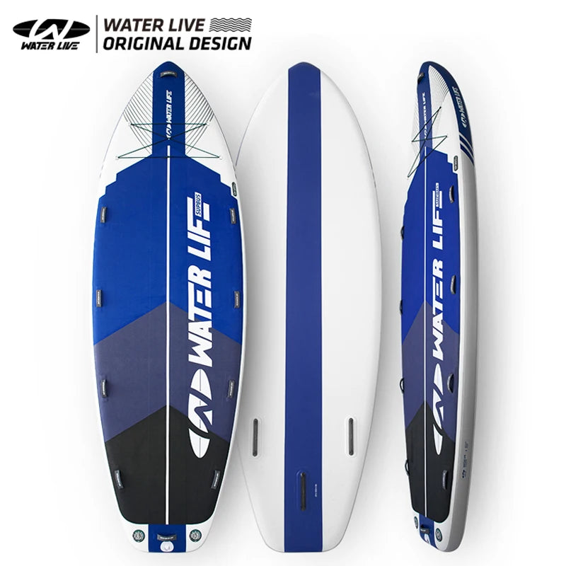 WATER LIVE Monster Team Surfboard Standing Up Competition Water Sports SUP Swimming Pulp Race Board Surfing Sets 457x142x20cm