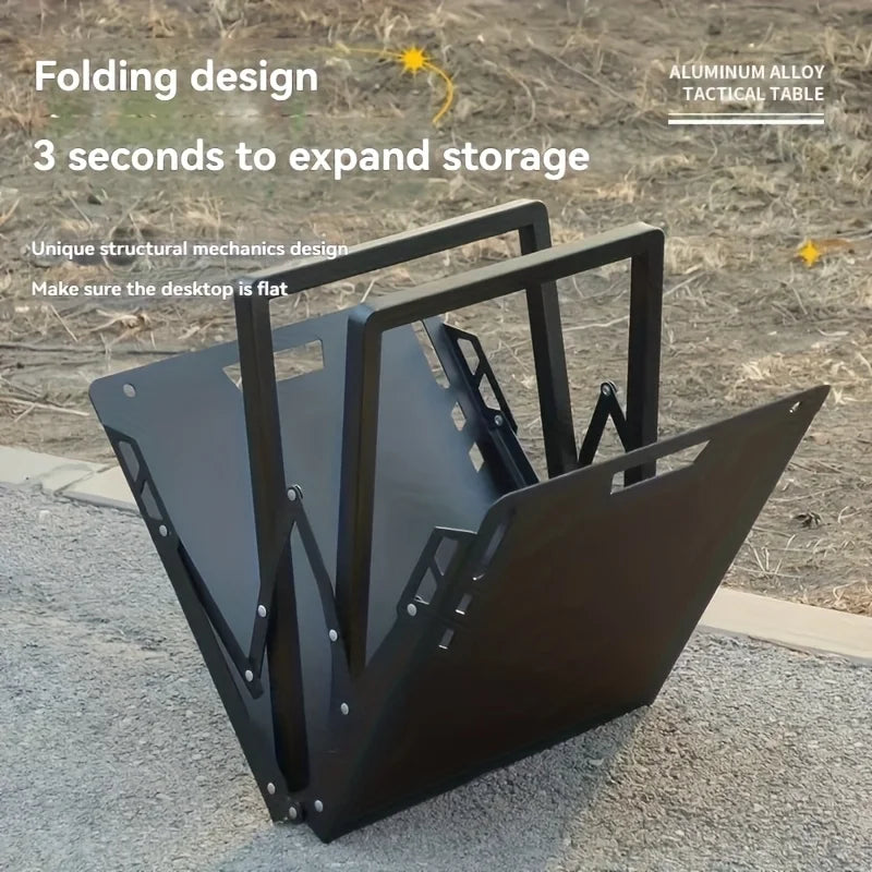 Camping Folding Table for Practical Use Outdoors, Space-Saving Design, High Load Capacity, Lightweight Folding Picnic Table