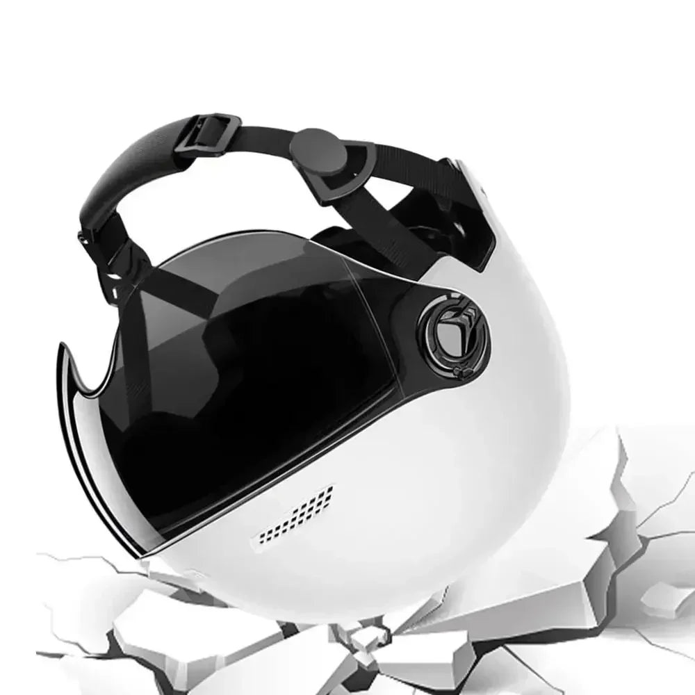 Safe & Comfortable Lightweight Helmet for Adults - Goggles Included Fit for Motorcycle E - Bike Mountain Bike