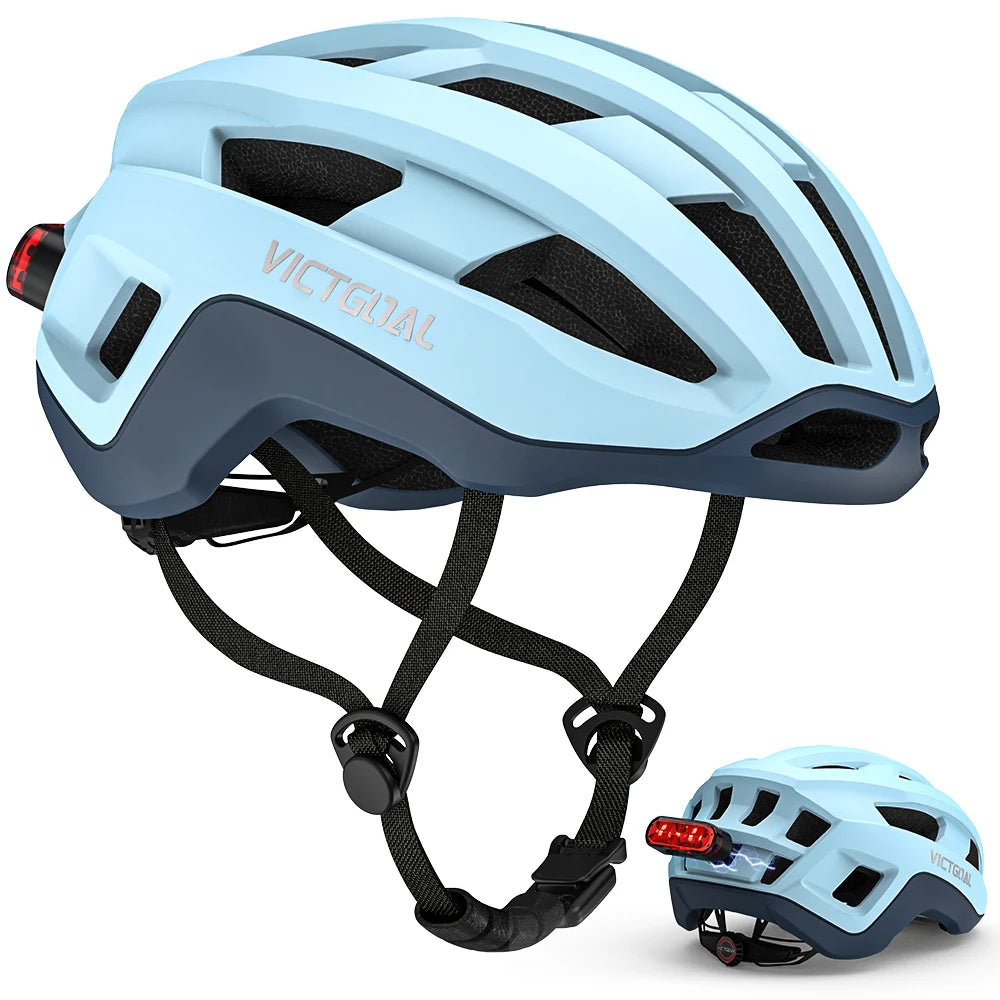 VICTGOAL Road Bike Helmet for Men Women Magnetic Tail Light LED Lightweight Bicycle Helmet Electric Scooter MTB Cycling Helmets