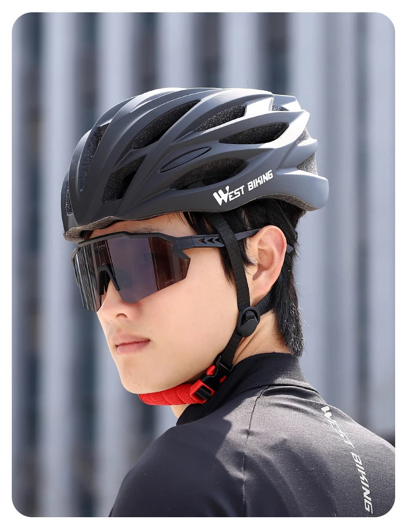 WEST BIKING Bicycle Helmet Men Women MTB Road Safety Integrally-molded Ultralight Helmet Breathable Ajustable Cycling Helmet