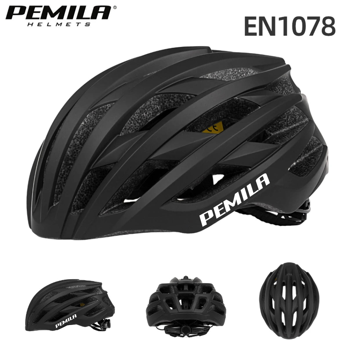 PEMILA New Ultralight Cycling Helmet Road Mtb Cycling Helmet Safety Cap Racing Bike Equipments Women Men In-Mold Bicycle Helmet
