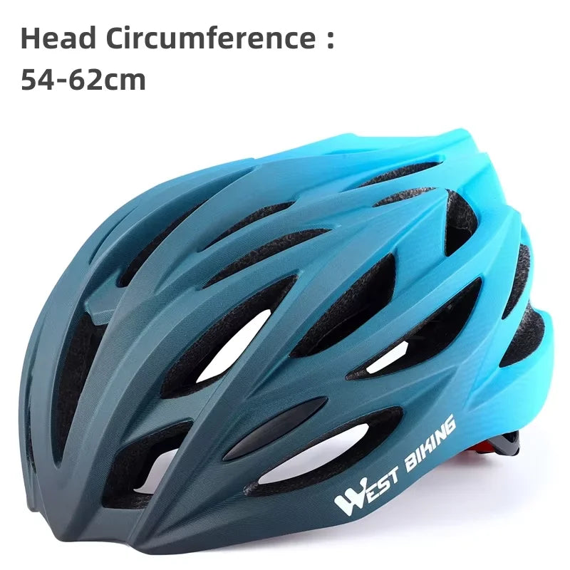 WEST BIKING Bicycle Helmet Men Women MTB Road Safety Integrally-molded Ultralight Helmet Breathable Ajustable Cycling Helmet