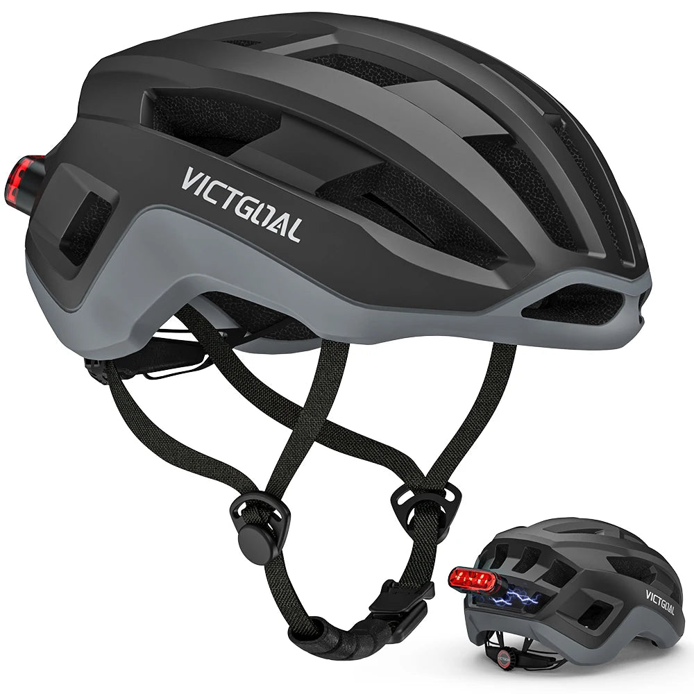 VICTGOAL Road Bike Helmet for Men Women Magnetic Tail Light LED Lightweight Bicycle Helmet Electric Scooter MTB Cycling Helmets
