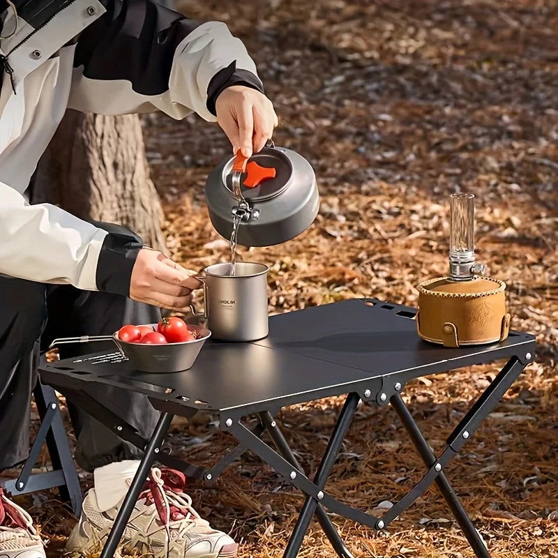 Camping Folding Table for Practical Use Outdoors, Space-Saving Design, High Load Capacity, Lightweight Folding Picnic Table