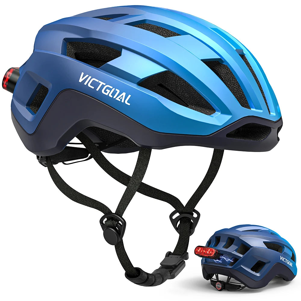 VICTGOAL Road Bike Helmet for Men Women Magnetic Tail Light LED Lightweight Bicycle Helmet Electric Scooter MTB Cycling Helmets