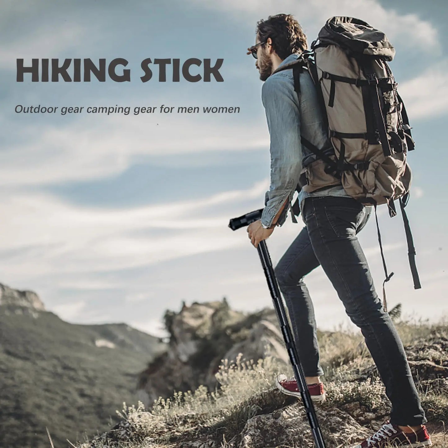 Multifunction Walking Hiking Stick
