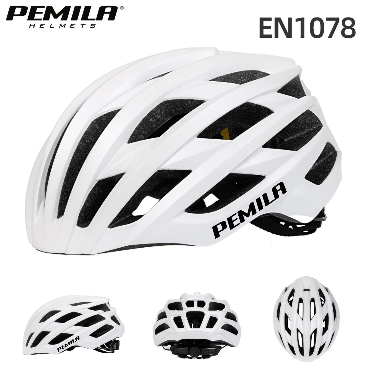 PEMILA New Ultralight Cycling Helmet Road Mtb Cycling Helmet Safety Cap Racing Bike Equipments Women Men In-Mold Bicycle Helmet