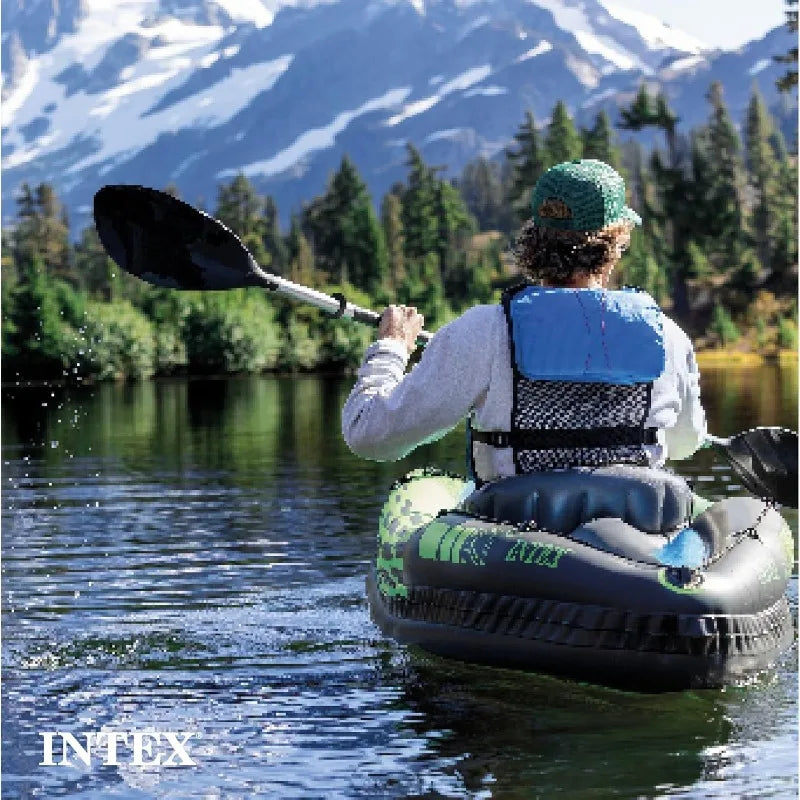 Challenger Inflatable Kayak Includes 86in Kayak Paddles and High-Output Pump