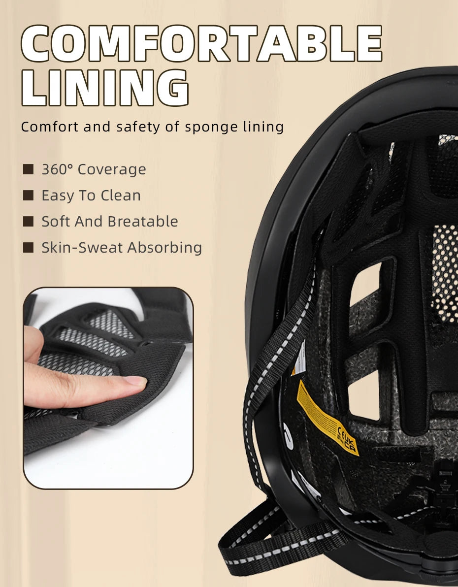 VICTGOAL Cycling Helmet One-piece MTB Road Bike Mountain Bike Helmet Scooter Ultralight Adjustable Helmet
