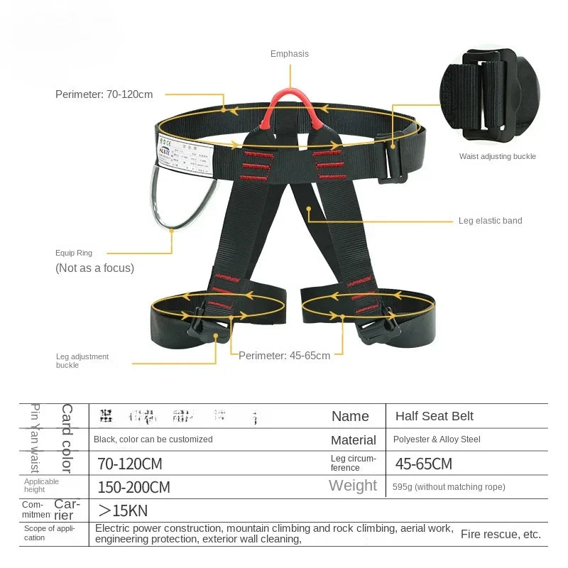 Rock Climbing Half-Body Harness